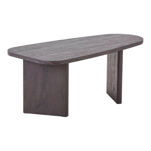 Table Basse En Mdf Aspect Bois Foncé Pieds Asymétriques - Valentiane