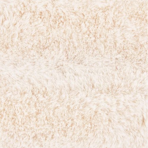 Plaid 130x180cm Fourrure Synthétique Doublé Polyester Ivoire - Ingvar