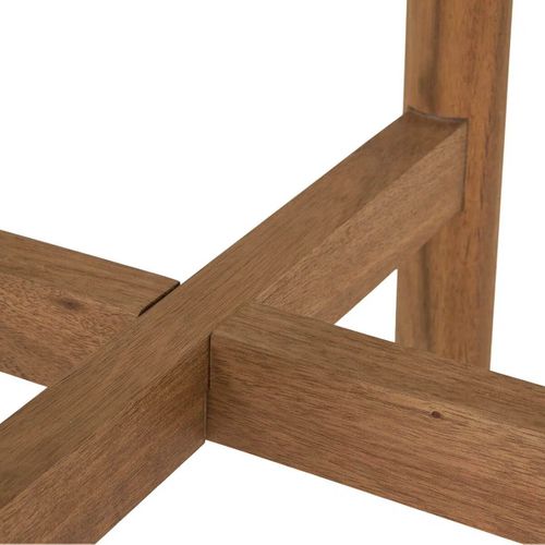 Table Basse Ronde D.37cm En Acacia Plateau En Terrazzo - Loriena