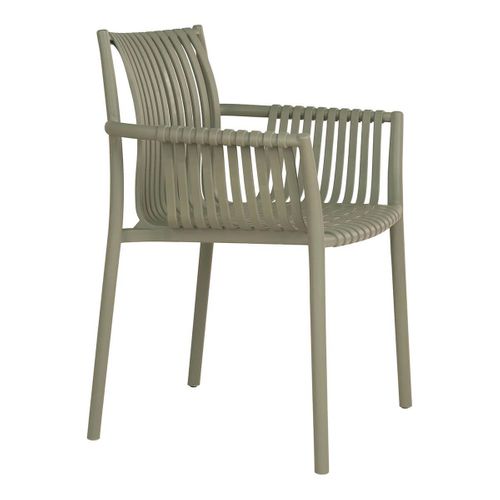 Lot De 2 Fauteuils De Table De Jardin En Polypropylène Laqué Vert - Stoly