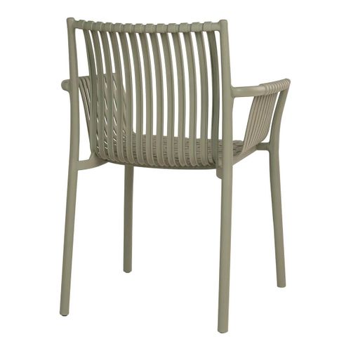 Lot De 2 Fauteuils De Table De Jardin En Polypropylène Laqué Vert - Stoly