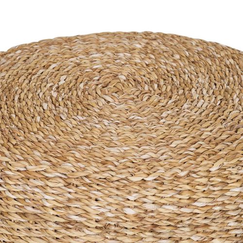 Pouf En Jonc De Mer Naturel Tressé Ø40cm - Rivalia