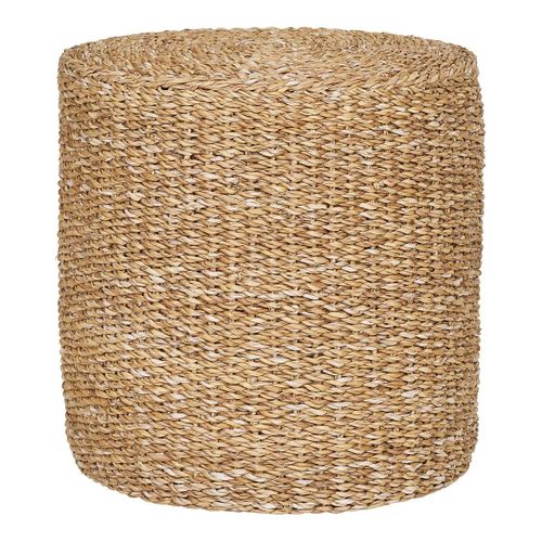 Pouf En Jonc De Mer Naturel Tressé Ø40cm - Rivalia