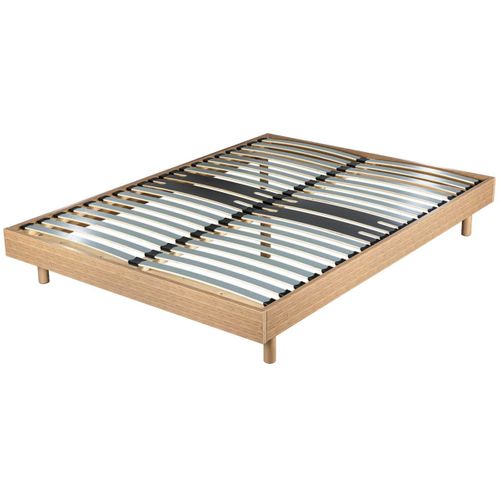 Sommier à Assembler 160x200 Finition Chêne Moyen - Dreamkit