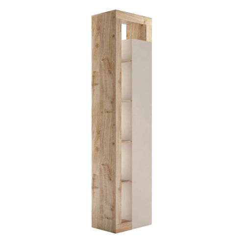 Ensemble Meuble Vasque 92cm + Colonne Beige Et Aspect Bois Cadiz - Arturo