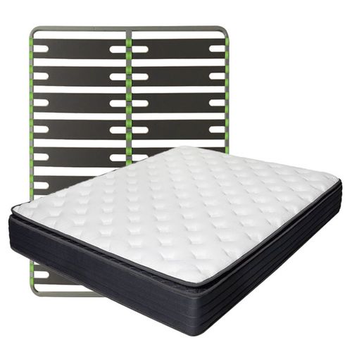 Pack Matelas 140 X 190 Cm Avec Cadre à Lattes