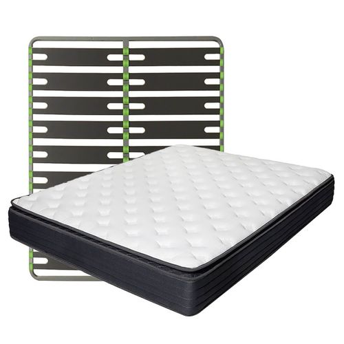 Pack Matelas   160 X 200 Cm Avec Cadre à Lattes
