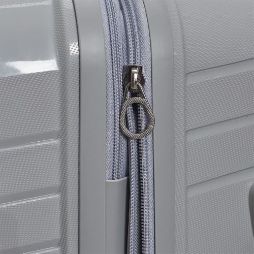 Lot De 3 Valises Extensibles Grises Avec Roues Pivotantes 360°, Cadenas Sécurisé à Code - Osloa