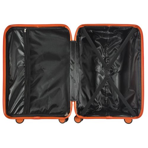 Lot De 3 Valises Orange, Bleue, Jaune Avec Roues Pivotantes 360° Et Cadenas Sécurisé à Code - Janer