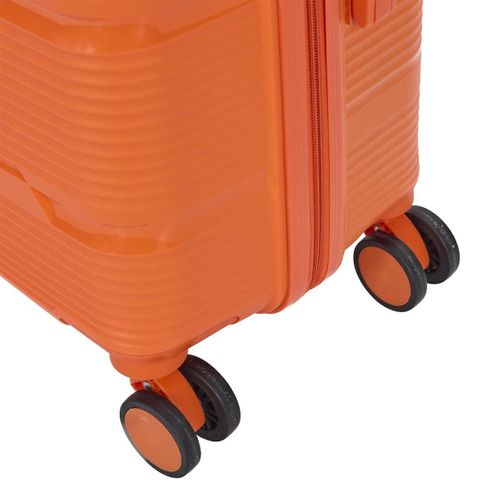 Lot De 3 Valises Orange, Bleue, Jaune Avec Roues Pivotantes 360° Et Cadenas Sécurisé à Code - Janer