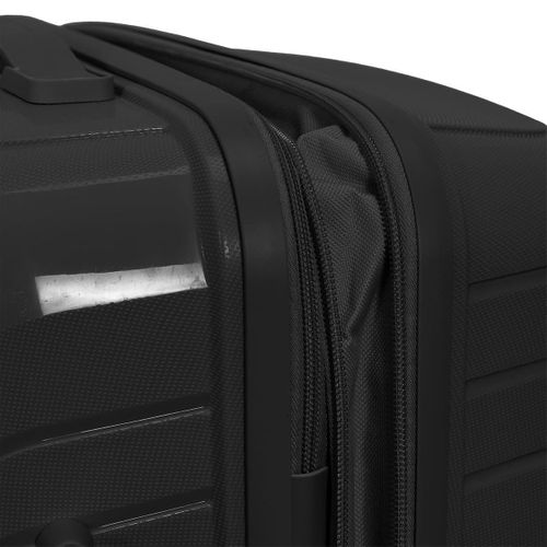 Lot De 3 Valises Extensibles Noires Avec Roues Pivotantes 360°, Cadenas Sécurisé à Code - Osloa