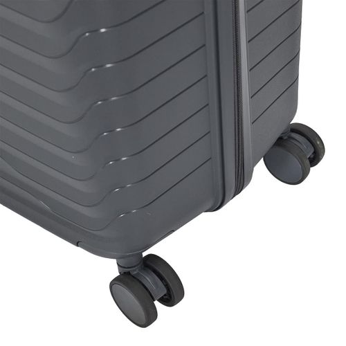 Lot De 3 Valises XL Noires Avec Roues Pivotantes 360°, Cadenas Sécurisé à Code - Emir