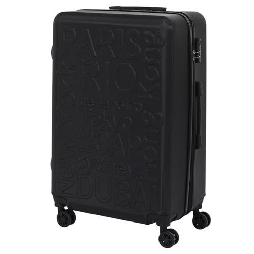 Lot De 3 Valises Noire, Grises, Blanche Avec Roues Pivotantes 360° Et Cadenas Sécurisé à Code - Kim