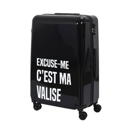Lot De 3 Valises Mots Noire, Grises, Blanche Avec Roues Pivotantes 360° Et Cadenas Sécurisé à Code