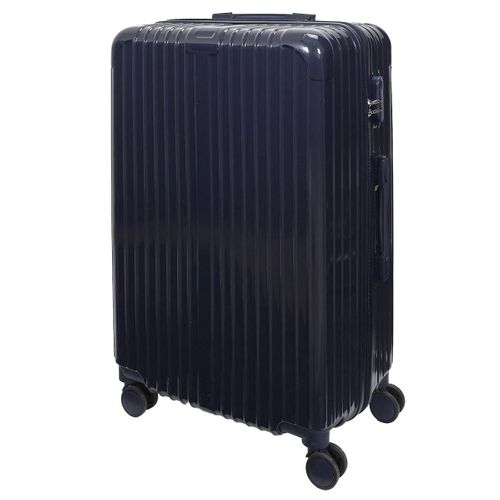 Lot De 3 Valises Bleu Marine - 49l 65l 105l, Coque Rigide En Polycarbonate, Roues Pivotantes 360°