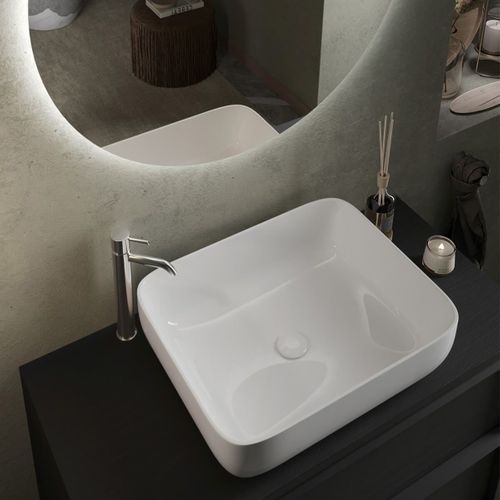 Meuble Vasque 92cm Suspendu 2 Tiroirs Aspect Bois Noir - Teras