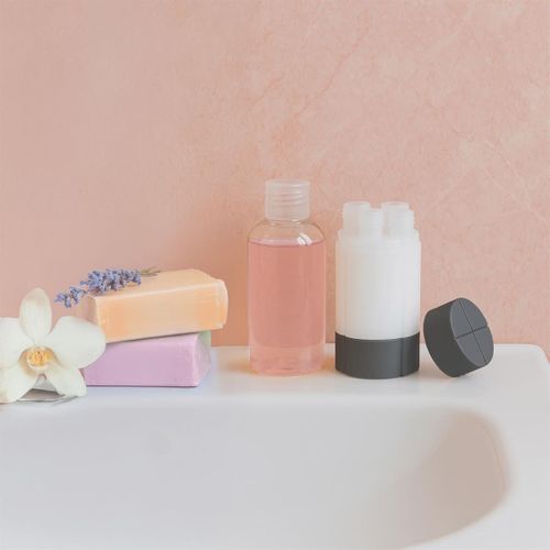 Kit De 4 Flacons De Voyage Rechargeables 60 Ml En Plastique Blanc - Kiteo