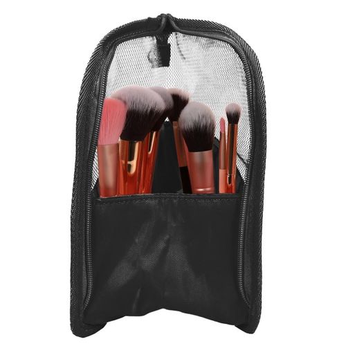 Trousse De Voyage Pour Pinceaux De Maquillage En Polyester Noir - Velissa