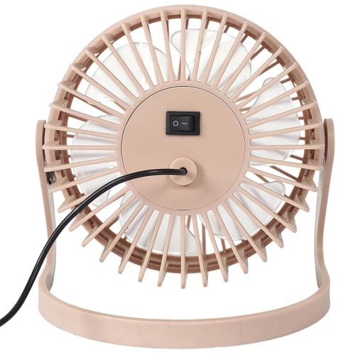 Ventilateur USB Silencieux Rose à Deux Vitesses (h15cm) Avec Une Tête Orientable Et Inclinable Vert