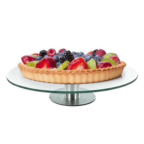 Plateau Tournant En Verre D.30cm Sur Pied - Pronto