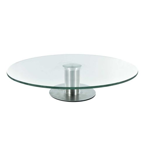 Plateau Tournant En Verre D.30cm Sur Pied - Pronto