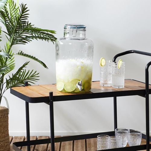 Distributeur à Boisson En Verre 8,7l Avec Robinet - Drunk