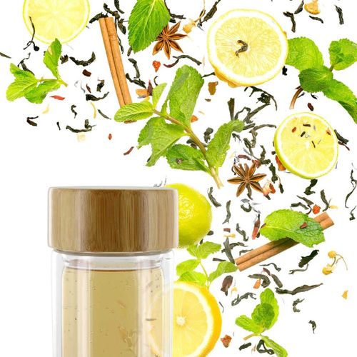 Bouteille En Verre Double Paroi 33cl Avec Infuseur - Infuzz