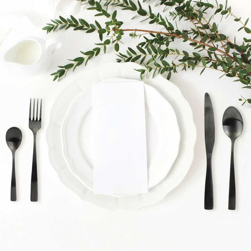 Ménagère 16 Pièces En Acier Inoxydable Noir - Stella