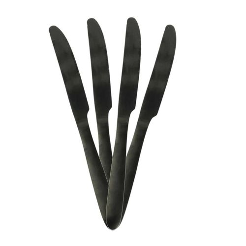 Ménagère 16 Pièces En Acier Inoxydable Noir - Stella