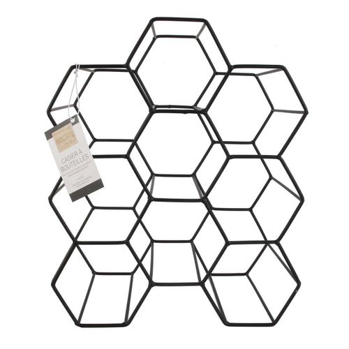 Casier à Bouteilles 9 Cases Nid D'abeille - Maya