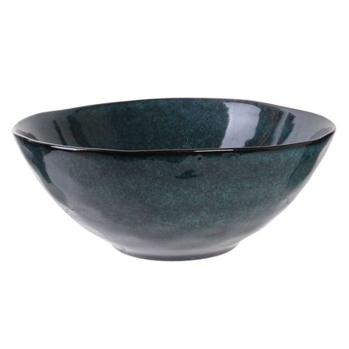 Saladier D.38cm En Grés Du Temps Bleu - Azur