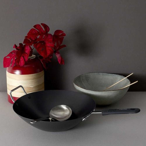 Saladier Ø28cm En Grés Du Temps Gris - Pagan