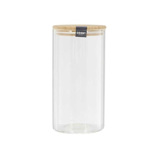 Bocal De Conservation 1,2l En Verre Couvercle Bambou - Bampa