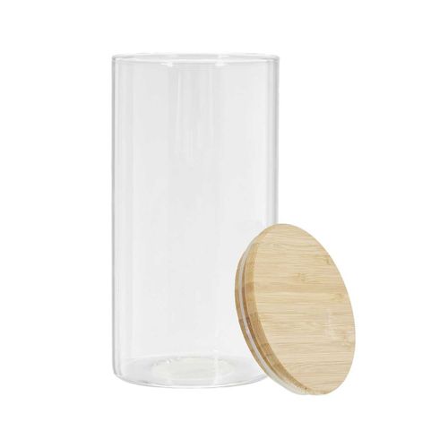 Bocal De Conservation 1,6l En Verre Couvercle Bambou - Bampa