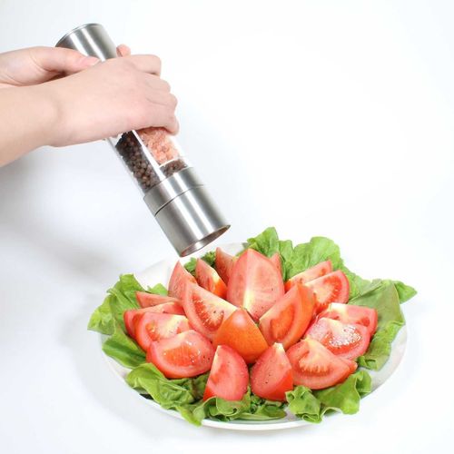 Moulin à Poivre Et Sel 2 En 1 En Inox Et Plastique - Milla