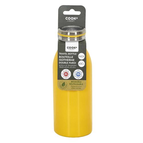 Bouteille De Transport Isotherme 45cl Jaune - Flax