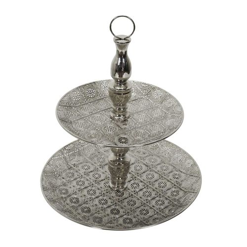 Plateau Décoratif Double Ø49cm En Métal - August