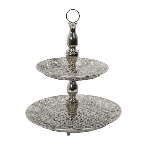 Plateau Décoratif Double Ø49cm En Métal - August