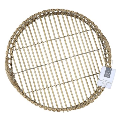 Plateau Tressé En Bambou D.40cm - Tresk