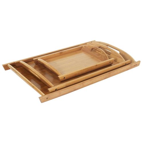 Lot De 3 Plateaux Multitailles En Bambou - Roxor