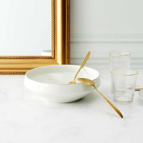 Saladier En Porcelaine Ø25cm Avec Liseré Doré - Maestro