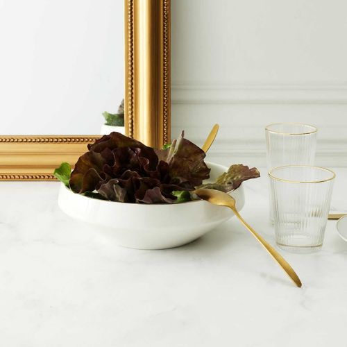 Saladier En Porcelaine Ø25cm Avec Liseré Doré - Maestro