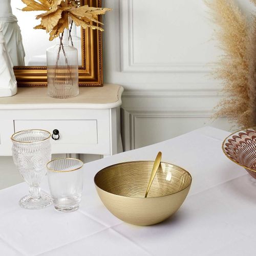 Saladier En Verre Doré Ø28cm - Castel