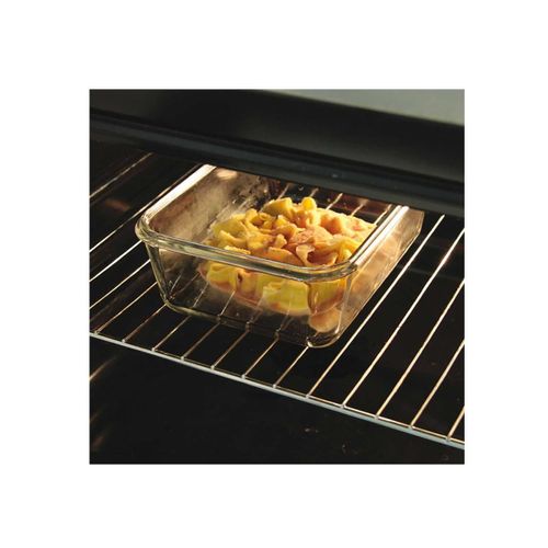 Lot De 3 Plats En Verre Avec Couvercles En Plastique Hermétiques - Ernesto