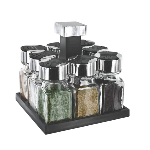 Présentoir à Epices Avec 8 Pots En Verre - Spices