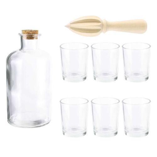 Coffret Rhumerie Avec 1 Carafe 6 Verres Et Presse-agrumes - Mojito