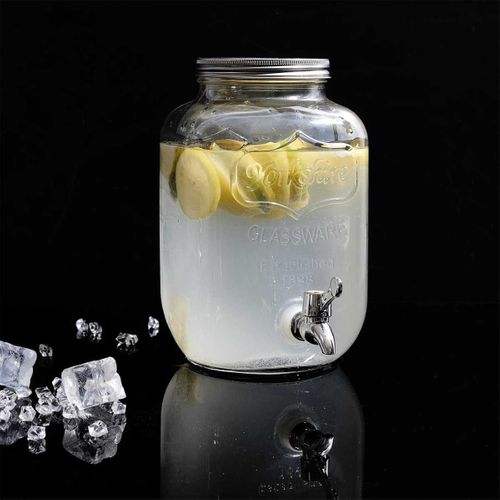 Distributeur à Boisson En Verre 4l Avec Robinet - Madas