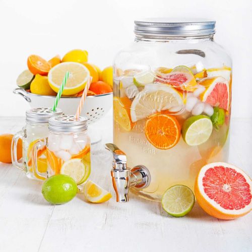 Distributeur à Boisson En Verre 4l Avec Robinet - Madas