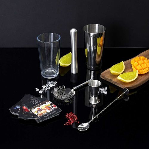 Set à Cocktail 5 Accessoires Avec 50 Recettes - Sunrise