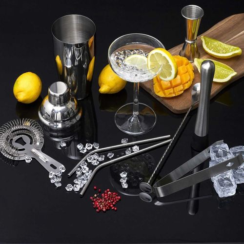 Coffret à Cocktail En Bois Avec 15 Accessoires - Bloodymary